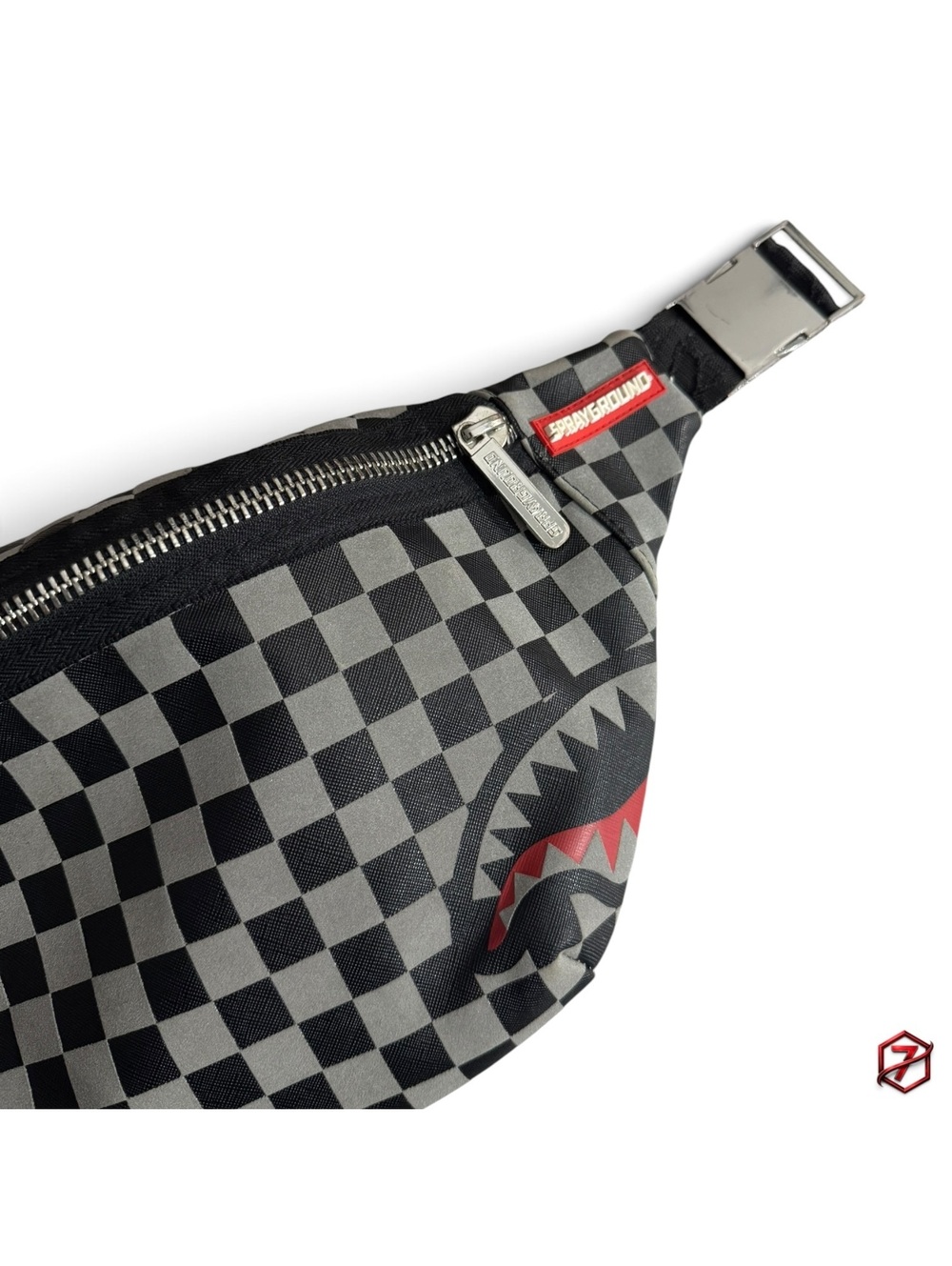 Sprayground Sharks in Paris Black Checkered Crossbody Sold Out Forever HTF BTS19